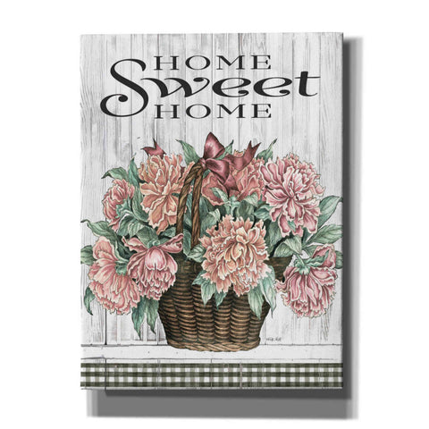 Image of 'Home Sweet Home Peonies' by Cindy Jacobs, Canvas Wall Art