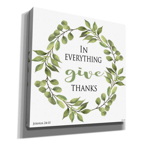 Image of 'In Everything Give Thanks Wreath' by Cindy Jacobs, Canvas Wall Art