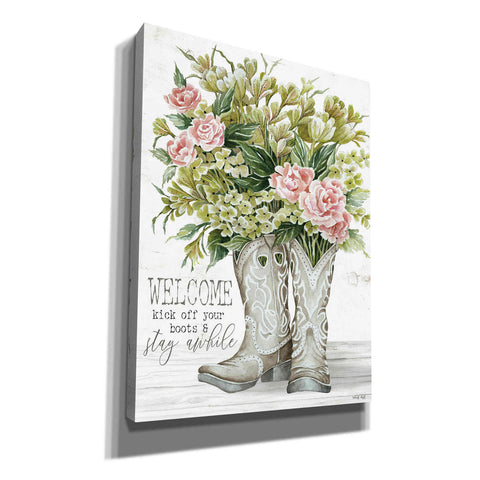 Image of 'Kick Off Cowboy Boots' by Cindy Jacobs, Canvas Wall Art