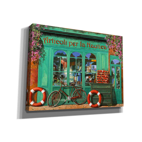 Image of 'La Bicicletta Rossa' by Guido Borelli, Canvas Wall Art