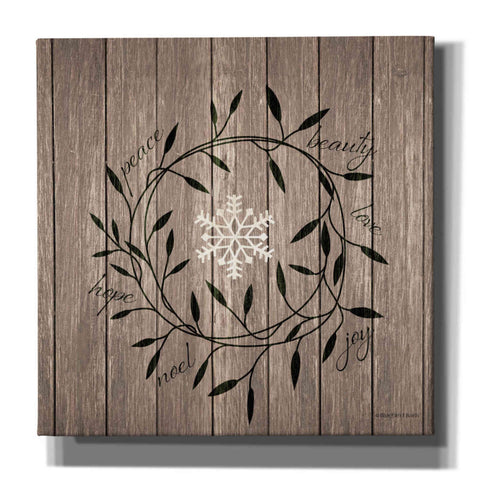 Image of 'Word Wreath' by Bluebird Barn, Canvas Wall Art