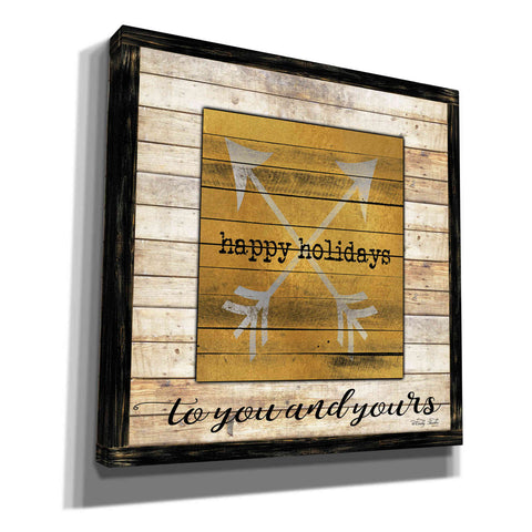 Image of 'Buffalo Happy Holidays' by Cindy Jacobs, Canvas Wall Art