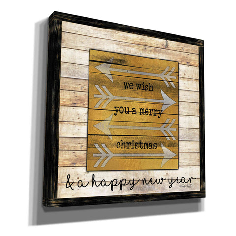 Image of 'Buffalo Merry Christmas' by Cindy Jacobs, Canvas Wall Art