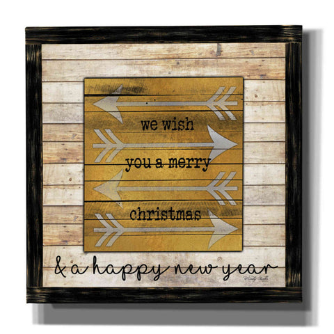 Image of 'Buffalo Merry Christmas' by Cindy Jacobs, Canvas Wall Art