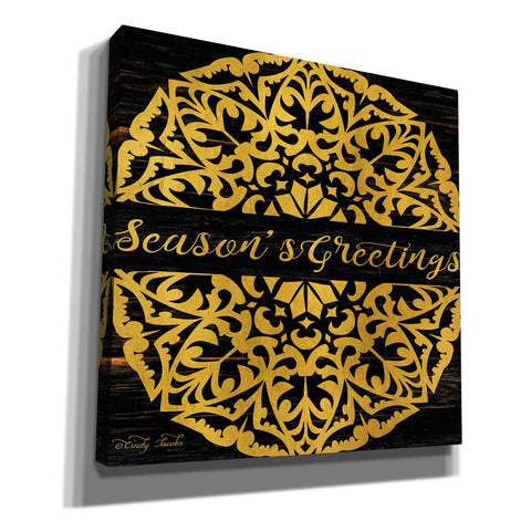 Image of 'Season's Greetings Mandala II' by Cindy Jacobs, Canvas Wall Art