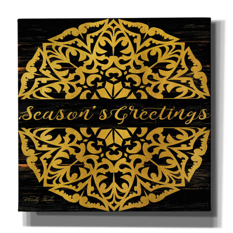 Image of 'Season's Greetings Mandala II' by Cindy Jacobs, Canvas Wall Art
