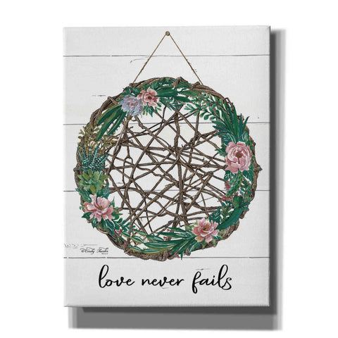 Image of 'Love Never Fails 3' by Cindy Jacobs, Canvas Wall Art