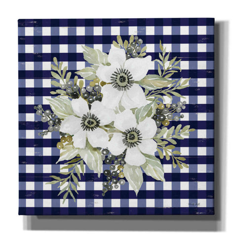 Image of 'Navy Floral I' by Cindy Jacobs, Canvas Wall Art