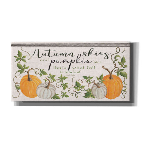 Image of 'Autumn Skies and Pumpkin Pies' by Cindy Jacobs, Canvas Wall Art