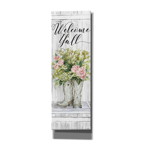 Image of 'Welcome Y'all Cowboy Boots' by Cindy Jacobs, Canvas Wall Art