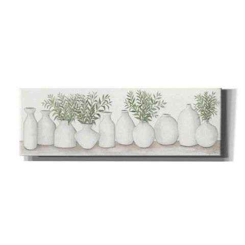 Image of 'White Vases Still Life' by Cindy Jacobs, Canvas Wall Art