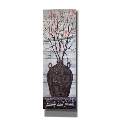 Image of 'Pink Blossoms Jug' by Cindy Jacobs, Canvas Wall Art