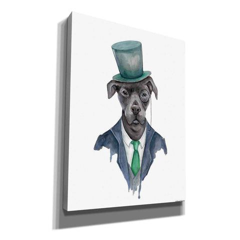 Image of 'Dapper Dog' by Rachel Nieman, Canvas Wall Art