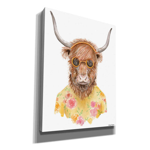 Image of 'Yak in Yellow' by Rachel Nieman, Canvas Wall Art