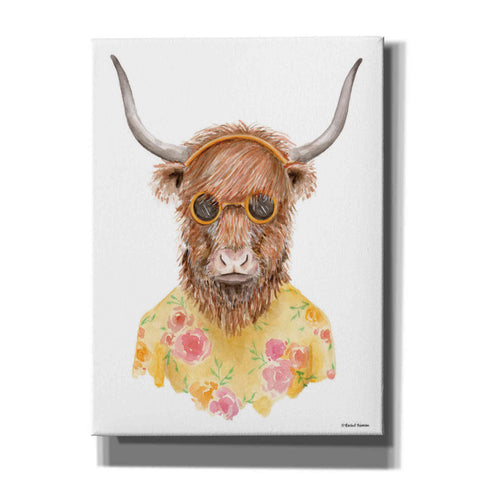 Image of 'Yak in Yellow' by Rachel Nieman, Canvas Wall Art