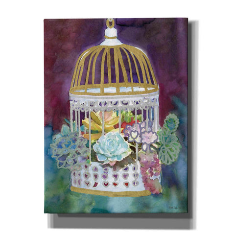 Image of 'Succulent Bird House' by Stellar Design Studio, Canvas Wall Art