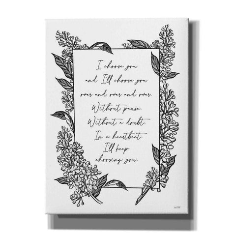 Image of 'I Choose You' by House Fenway, Canvas Wall Art