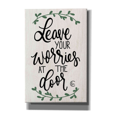 Image of 'Leave Your Worries at the Door' by Fearfully Made Creations, Canvas Wall Art