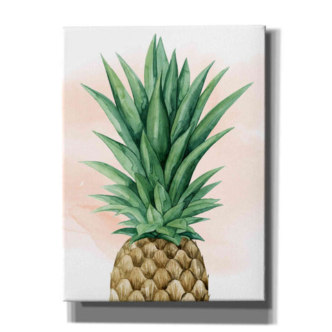Image of 'Pineapple on Coral I' by Grace Popp, Canvas Wall Art