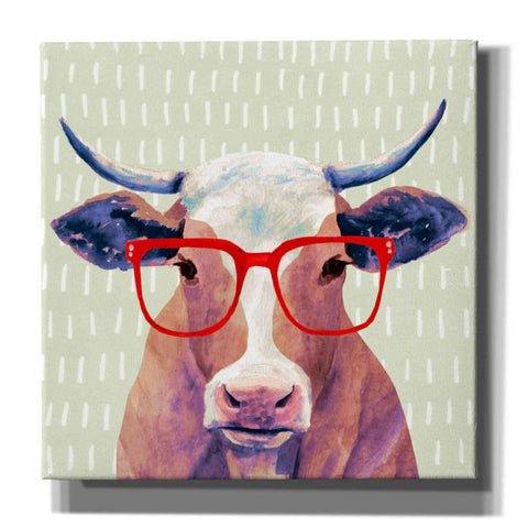 Image of 'Bespectacled Bovine I' by Victoria Borges, Canvas Wall Art