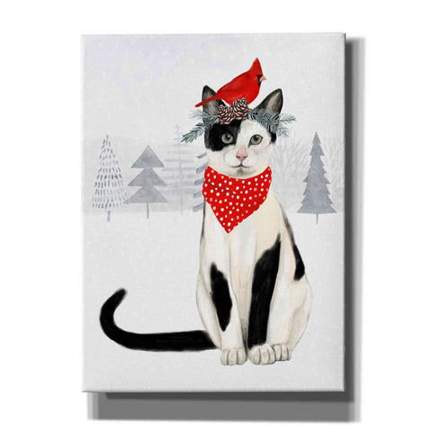 Image of 'Christmas Cats & Dogs VI' by Victoria Borges, Canvas Wall Art