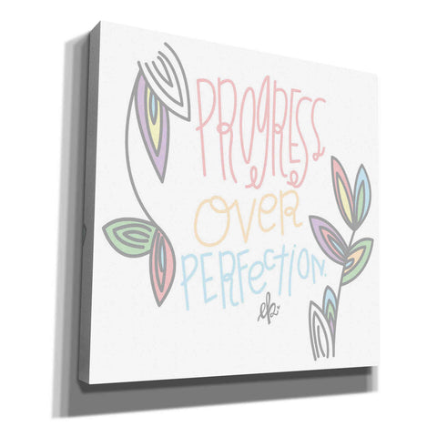 Image of 'Progress Over Perfection' by Erin Barrett, Canvas Wall Art