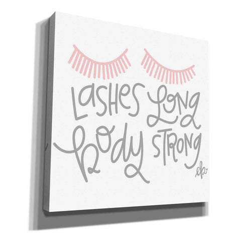 Image of 'Lashes Long, Body Strong' by Erin Barrett, Canvas Wall Art