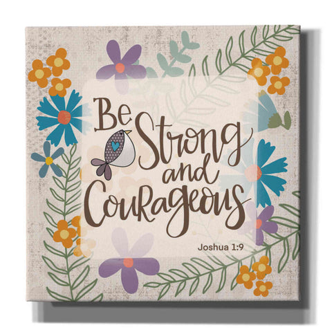 Image of 'Be Strong and Courageous' by Lisa Larson, Canvas Wall Art