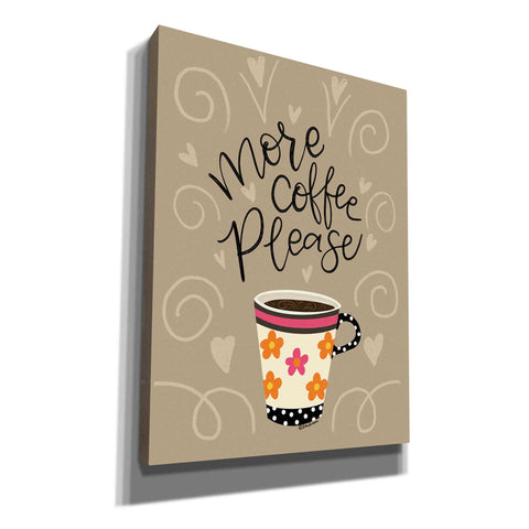 Image of 'More Coffee Please' by Lisa Larson, Canvas Wall Art