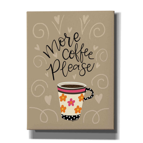 Image of 'More Coffee Please' by Lisa Larson, Canvas Wall Art