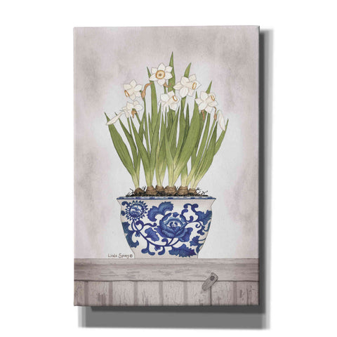 Image of 'Blue and White Daffodils II' by Linda Spivey, Canvas Wall Art