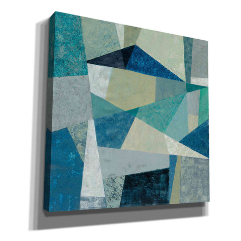 Image of 'Indigo Geo Metric' by Silvia Vassileva, Canvas Wall Art,Size 1 Square
