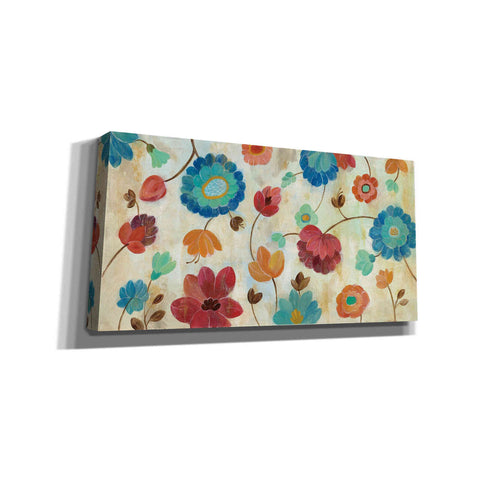 Image of "Coral and Teal Garden III" by Silvia Vassileva, Canvas Wall Art,Size 2 Landscape