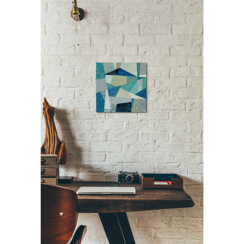 Image of 'Indigo Geo Metric' by Silvia Vassileva, Canvas Wall Art,12 x 12