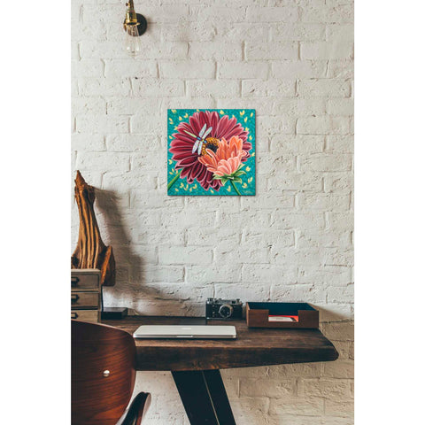 Image of 'Dragonfly on Blooms II' by Carolee Vitaletti, Giclee Canvas Wall Art