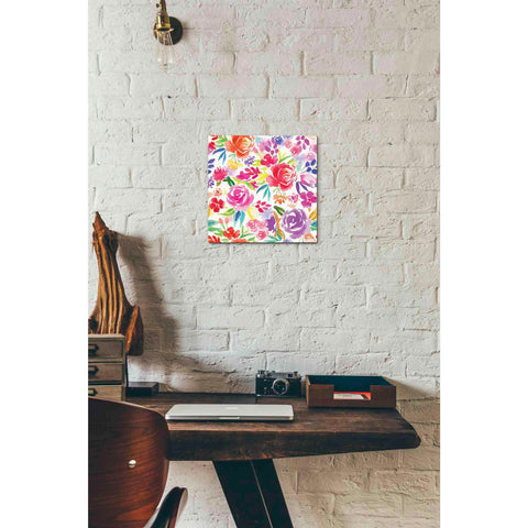 Image of 'Vibrant Floral Pattern' by Rachel Nieman, Canvas Wall Art,12 x 12
