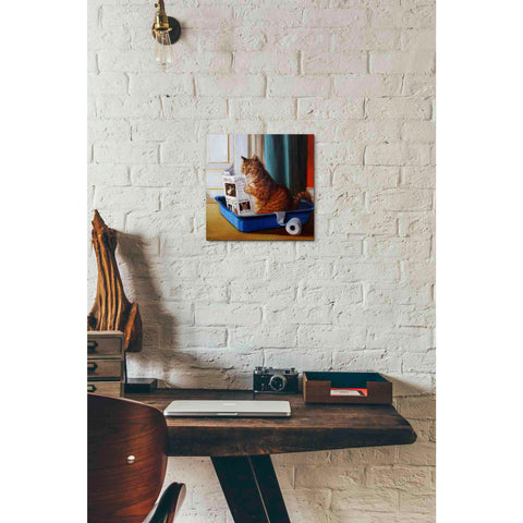 Image of 'Kitty Throne' by Lucia Heffernan, Canvas Wall Art,12 x 12