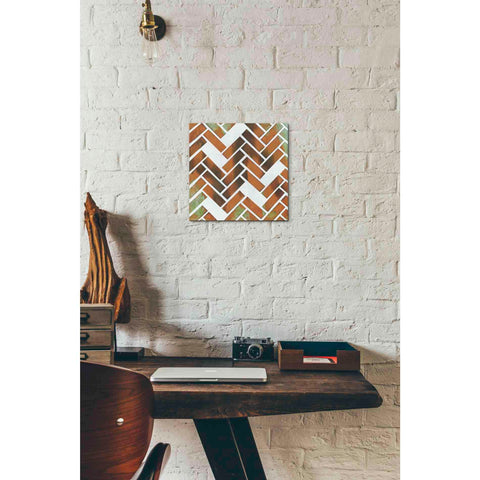 Image of 'Herringbone I' by Britt Hallowell, Canvas Wall Art,12 x 12