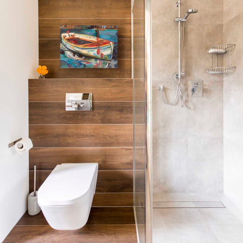 Image of "Solo Boat" by Jeanette Vertentes, Giclee Canvas Wall Art