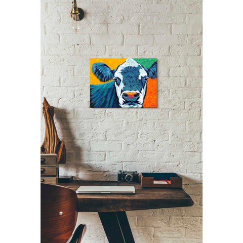 Image of 'Colorful Country Cows I' by Carolee Vitaletti, Giclee Canvas Wall Art