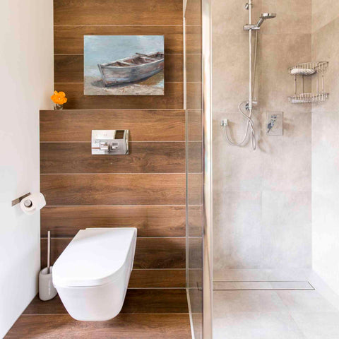 Image of 'Whitewashed Boat II' by Ethan Harper Canvas Wall Art,16 x 12