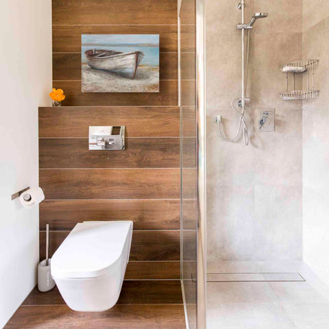 Image of 'Whitewashed Boat I' by Ethan Harper Canvas Wall Art,16 x 12