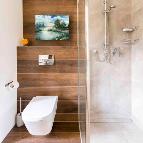 Image of 'Cerulean Sunrise' by Ethan Harper Canvas Wall Art,16 x 12