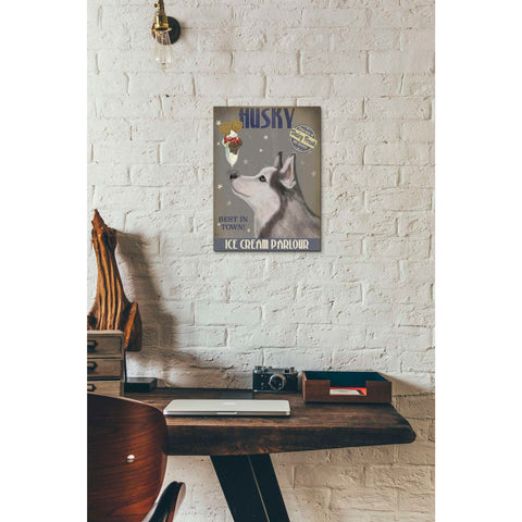 Image of 'Husky Ice Cream,' by Fab Funky, Giclee Canvas Wall Art