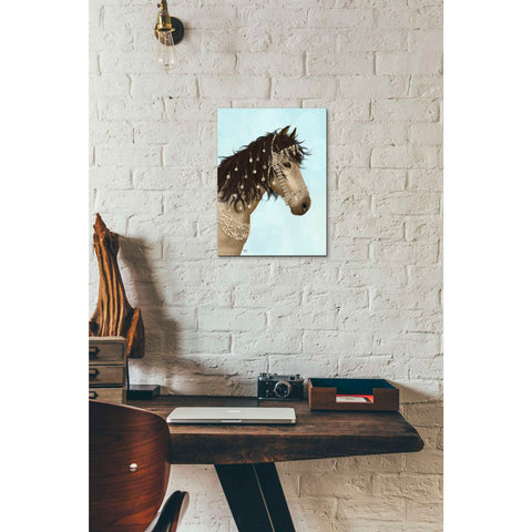 Image of 'Horse Buckskin with Jewelled Bridle' by Fab Funky, Giclee Canvas Wall Art