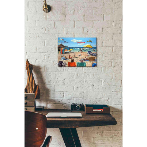 Image of 'Dog Beach' by Lucia Heffernan, Canvas Wall Art,16 x 12