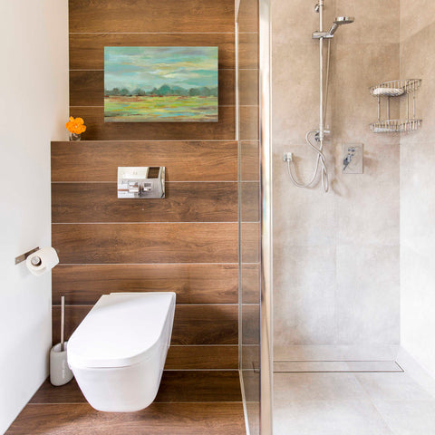 Image of 'Teal Forest' by Silvia Vassileva, Canvas Wall Art,18 x 12