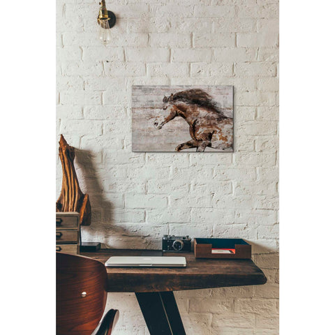 Image of 'WILD HORSE RUNNING 4' by Irena Orlov, Canvas Wall Art,18 x 12