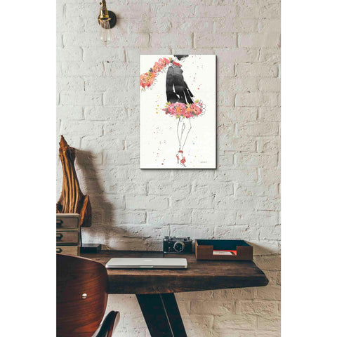 Image of 'Floral Fashion IV' by Anne Tavoletti, Canvas Wall Art,12 x 18