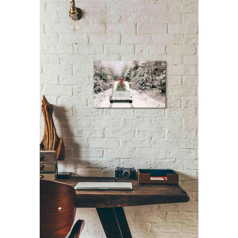 Image of 'Picking Up the Tree' by Lori Deiter, Canvas Wall Art,18 x 12